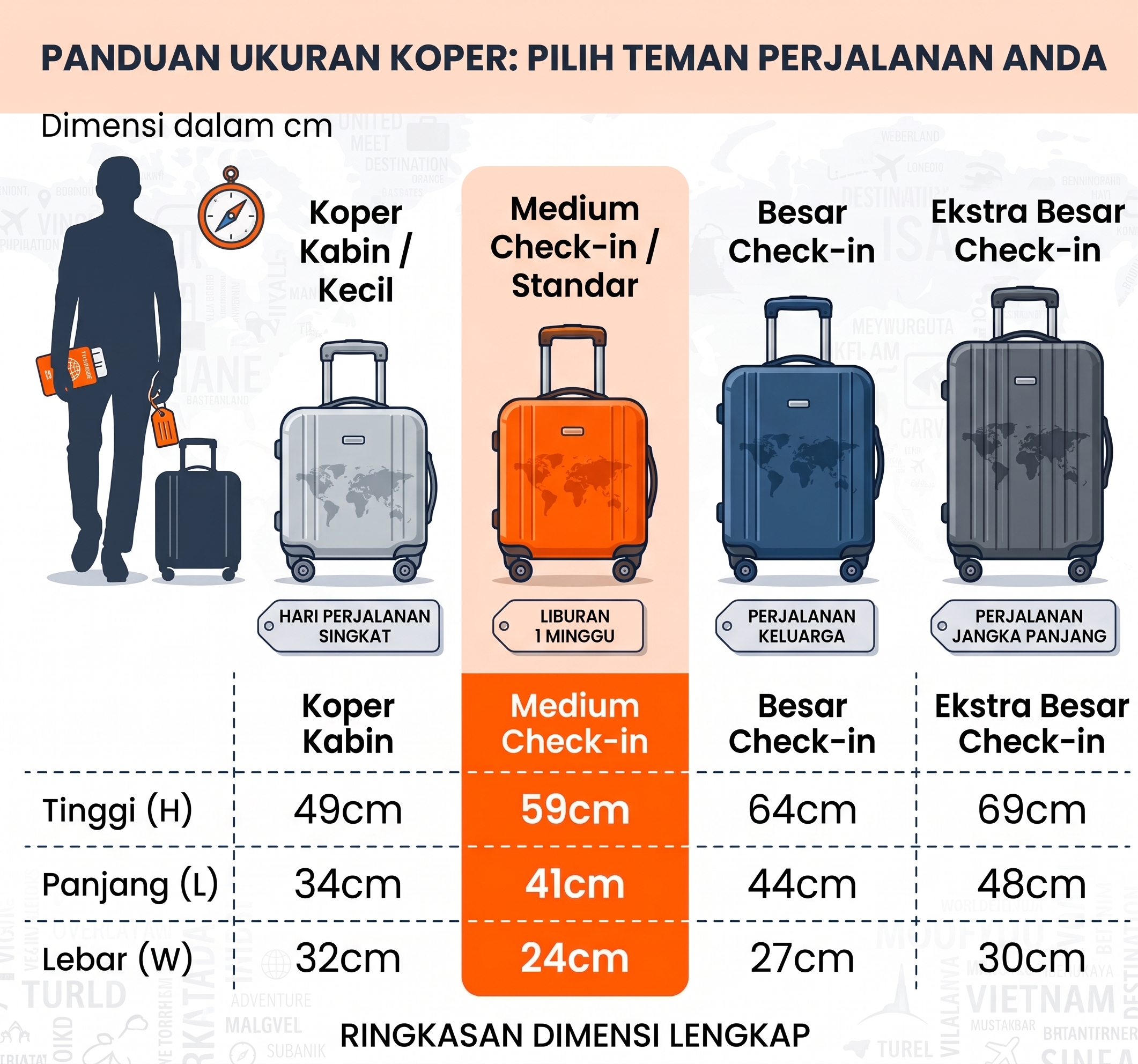 Panduan Ukuran Koper Bali Samala